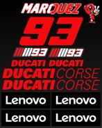 Marquez Ducati Corse Lenovo MotoGP sponsoren stickerset, Verzenden
