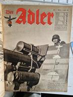 Der Adler, Luftwaffe tijdschrift, ingebonden, Duitsland, Boek of Tijdschrift, Luchtmacht, Ophalen of Verzenden