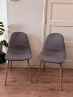 2 Grijze Eetkamerstoelen - Rotterdam, Ophalen, Gebruikt, Twee, Metaal