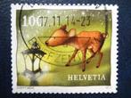 Postzegels Zwitserland 2013 kerst, hert, Bambi - cw. € 1,80., Ophalen of Verzenden, Gestempeld