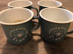 4 bekers enaille scotch n soda, Huis en Inrichting, Keuken | Servies, Ophalen, Overige materialen, Zo goed als nieuw, Effen