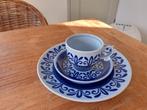 Royal Spfinx servies kop/schotel/bord blauw, Ophalen of Verzenden