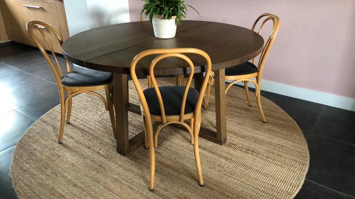12 bistrostoelen Thonet-stijl, Huis en Inrichting, Stoelen, Gebruikt, Vijf, Zes of meer stoelen, Hout, Bruin, Ophalen