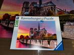 Puzzel 1500 stukjes Notre Dame, Ophalen of Verzenden, 500 t/m 1500 stukjes, Zo goed als nieuw, Legpuzzel