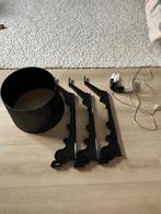 Kartell Bourgie tafellamp zwart, Ophalen, Kunststof, Gebruikt, 50 tot 75 cm