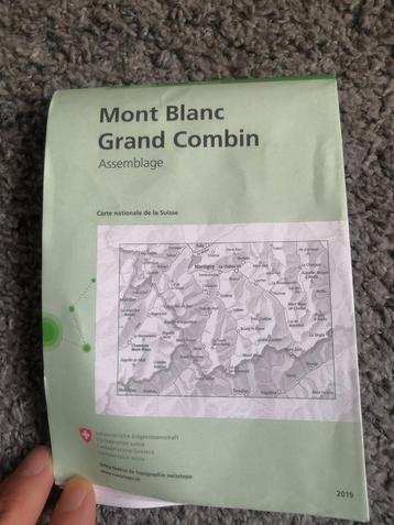 Mont Blanc Grand Combin wandelkaart beschikbaar voor biedingen
