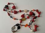 Oosterse ketting rood, Ophalen of Verzenden, Zo goed als nieuw, Rood, Overige materialen