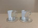 Senseo kop en schotel 2 stuks, Huis en Inrichting, Keuken | Servies, Ophalen, Overige stijlen, Kop(pen) en/of Schotel(s), Glas