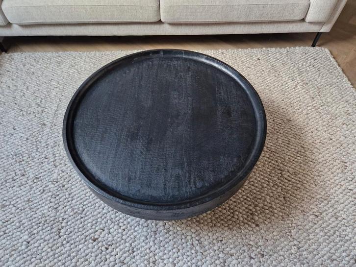 Ronde Salontafel Benno Mangohout, Huis en Inrichting, Tafels | Salontafels, Minder dan 50 cm, 50 tot 100 cm, 50 tot 100 cm, Rond