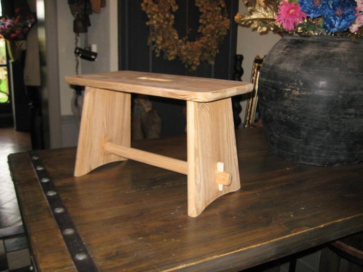 Houten opstapje/Vensterbankkruk, Huis en Inrichting, Woonaccessoires | Overige, Gebruikt, Ophalen of Verzenden