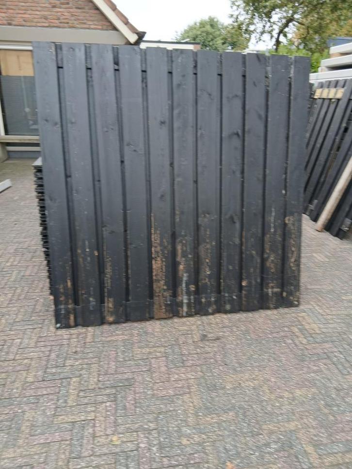 Zwarte tuinschermen 1.80 m x 1.80 m, Tuin en Terras, Schuttingen, Nieuw, Hout, 1 tot 2 meter, Minder dan 3 meter, Ophalen