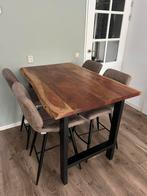 Eetkamerset / bartafelset - eettafel met stoelen, Ophalen, 200 cm of meer, 50 tot 100 cm, Zo goed als nieuw