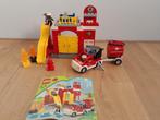Duplo set 6168 Brandweerkazerne (compleet, met boekje), Kinderen en Baby's, Speelgoed | Duplo en Lego, Ophalen of Verzenden, Zo goed als nieuw