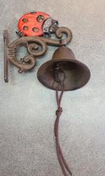 LIEVEHEERSBEESTJE / deurbel / gietijzer, Tuin en Terras, Tuinwanddecoratie, Huis en tuin decoratie Marie, Nieuw, Info@huisentuindecoratiemarie.nl