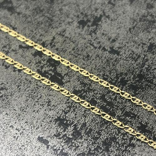 14k gouden ketting massief schakel, Sieraden, Tassen en Uiterlijk, Kettingen, Ophalen of Verzenden
