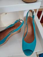 Marc Caine Azure blauwe zomer hakken mt 39, Ophalen of Verzenden, Zo goed als nieuw, Blauw