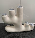 Stenen kandelaar, Huis en Inrichting, Woonaccessoires | Kandelaars en Kaarsen, Overige materialen, Wit, Ophalen of Verzenden, Zo goed als nieuw