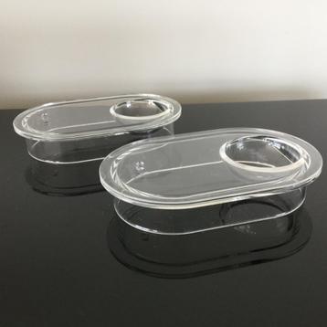 Vintage Guzzini transparante eierdopjes – set van 2 beschikbaar voor biedingen