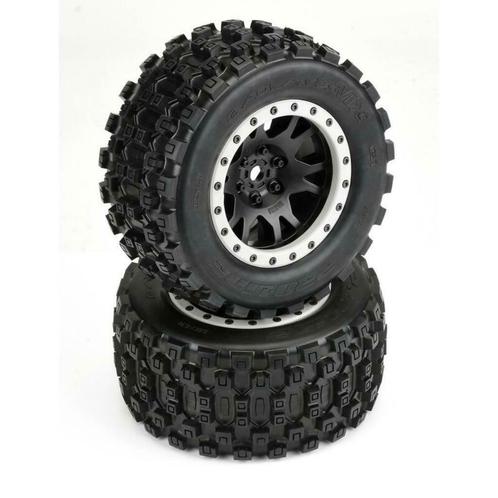 Badlands MX43 Pro-Loc All Terrain Tires (2) Mounted on Impul, Hobby en Vrije tijd, Modelbouw | Radiografisch | Auto's, Ophalen of Verzenden