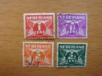 Vliegende duif 4x NVPH 35, 37, 170 en 173    Gestempeld, Postzegels en Munten, Postzegels | Nederland, Ophalen of Verzenden, Na 1940