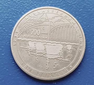 Penning Alblasserdam 5 Florin "De Klinker" -  1999 beschikbaar voor biedingen