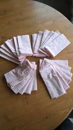 24 Oudroze Katoenen Servetten - Perfect voor Diner!, Ophalen of Verzenden, Zo goed als nieuw, Roze, Overige typen