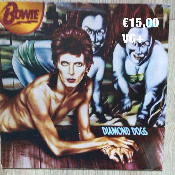 David Bowie- diamond dogs, Cd's en Dvd's, Vinyl | Rock, Gebruikt, Overige genres, Overige formaten, Ophalen