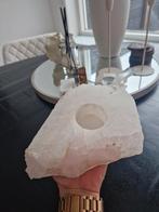 Edelsteen Bergkristal Waxinelichthouder Extra Groot, Ophalen of Verzenden, Mineraal