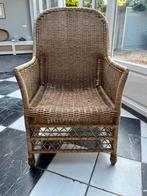 Vintage rotan fauteuil, Ophalen, Minder dan 75 cm, Riet of Rotan, Zo goed als nieuw