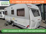 Dethleffs New Line 450 RONDZIT + VOORTENT +VASTBED, Caravans en Kamperen, Caravans, Serviceluik, Bedrijf, 750 - 1000 kg, Dethleffs