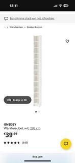 Nieuwe ikea gnedby wand kast cd/schoenen, Ophalen, Nieuw, Minder dan 150 cm, Minder dan 100 cm