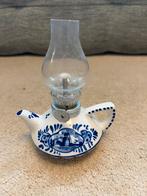 Delfsblauw olie lamp, Antiek en Kunst, Ophalen of Verzenden