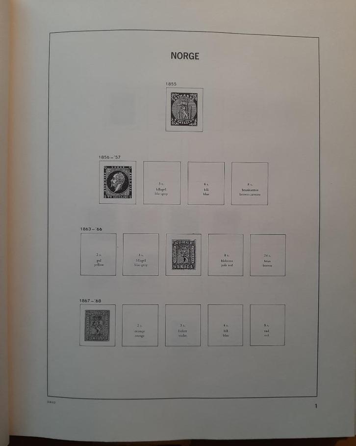 Postzegels Norge  Davo album     (202), Postzegels en Munten, Postzegels | Volle albums en Verzamelingen, Buitenland, Ophalen of Verzenden