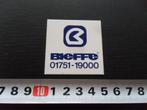 sticker Wassenaar  BIEFFE  Helmets  01751 - 1900 *, Ophalen, Zo goed als nieuw, Bedrijf of Vereniging
