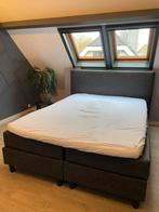 Tweepersoons boxspring met topper 220 lang, Huis en Inrichting, Slaapkamer | Bedden, Ophalen, Gebruikt, Tweepersoons, 160 cm