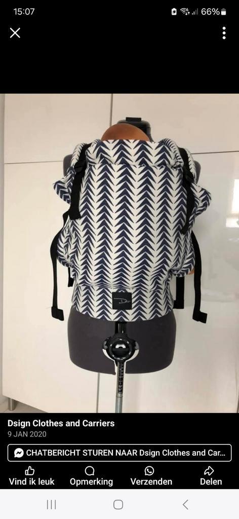 Artipoppe toddler carrier - custom made - arrow match, Kinderen en Baby's, Babydragers en Draagdoeken, Zo goed als nieuw, Draagzak