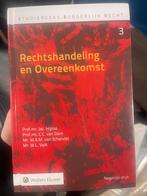 NIEUW in plastic: Rechtshandeling en Overeenkomst 9e druk, Ophalen of Verzenden, Beta, Nieuw, HBO