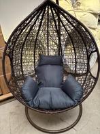 Rijoka Hangstoel Eggy Twisted Schommelstoel Bruin Rattan XL, Ophalen, Zo goed als nieuw, Bruin, Eén