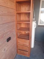 Massief teak houten kast, Huis en Inrichting, Kasten | Boekenkasten, Ophalen, Teakhout, 50 tot 100 cm, Zo goed als nieuw