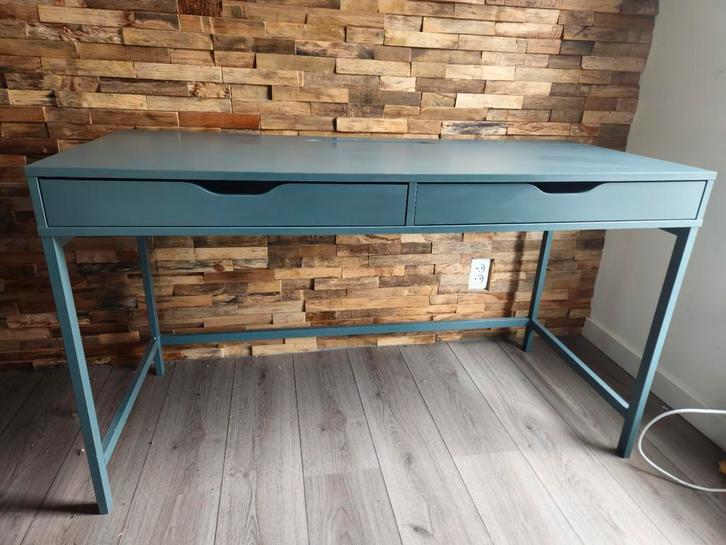 Ikea Alex bureau (groen/grijs/blauw), Huis en Inrichting, Bureaus, Zo goed als nieuw, Bureau, Ophalen