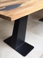 Tafel poten zwart wit zilver, Ophalen of Verzenden, Zo goed als nieuw, Rechthoekig, 50 tot 100 cm