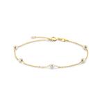 Prachtige Armband met Parels, Nieuw, Ophalen of Verzenden, Met bedels of kralen, Goud