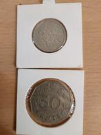 2 oude Munten Malta 25 1986 en 50 cent 1972, Ophalen of Verzenden, Overige landen