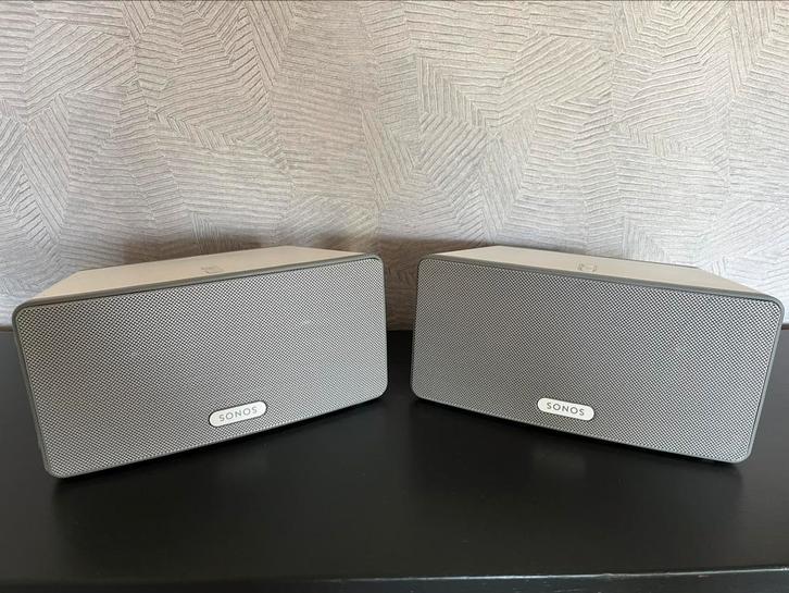 SONOS PLAY3 SET WIT | ZGAN, Audio, Tv en Foto, Luidsprekers, Zo goed als nieuw, Front, Rear of Stereo speakers, Sonos, Ophalen of Verzenden