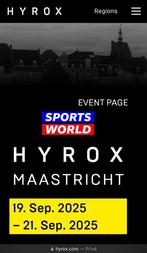 Hyrox Doubles Mixed Maastricht, Twee personen, September