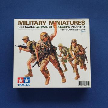 Tamiya	35008	German Africa Korps Infantry	1/35	VINTAGE beschikbaar voor biedingen