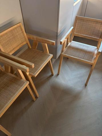 4x Japandi/Scandi (Maranza Rotan) stoelen Kwantum beschikbaar voor biedingen
