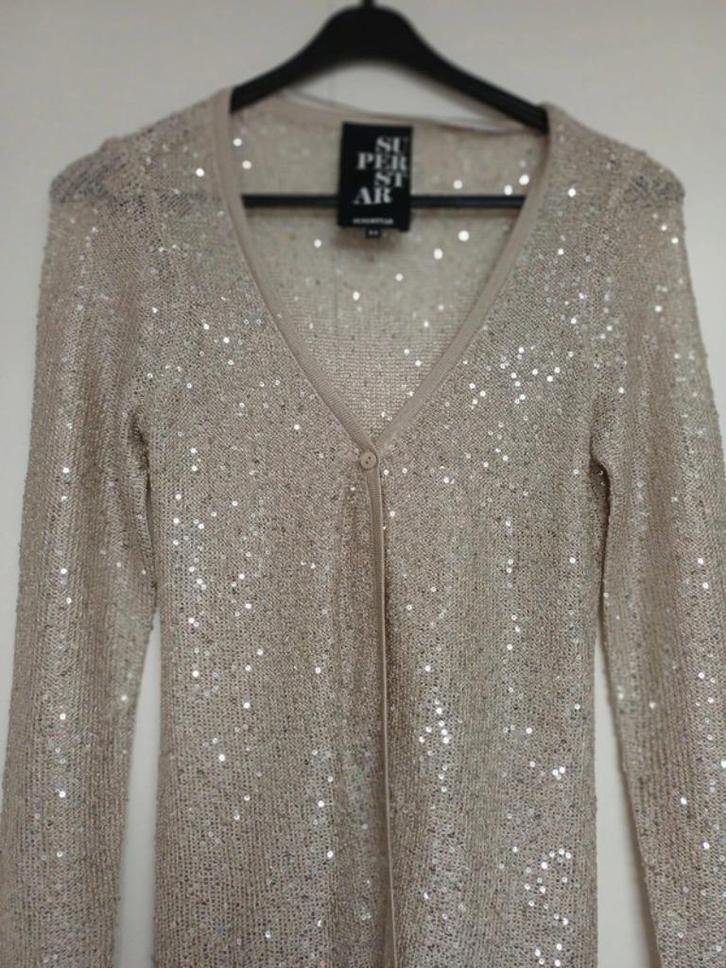 glitter vestje van Superstar, Kleding | Dames, Truien en Vesten, Zo goed als nieuw, Maat 34 (XS) of kleiner, Overige kleuren, Ophalen of Verzenden