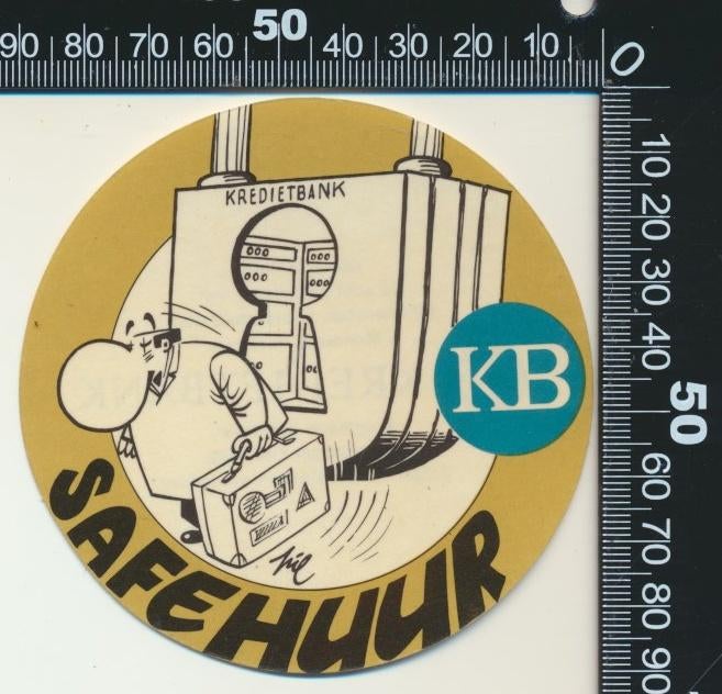 Sticker: KB - Safe Huur, Ophalen of Verzenden, Zo goed als nieuw, Bedrijf of Vereniging