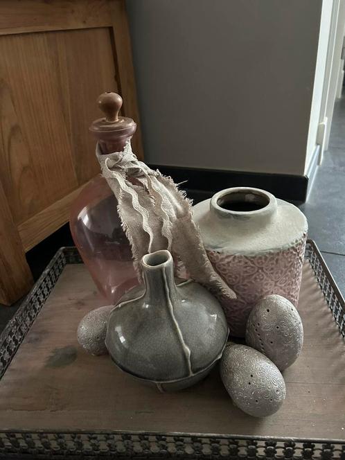 Mooie set voor het voorjaar, Huis en Inrichting, Woonaccessoires | Vazen, Zo goed als nieuw, Overige kleuren, Minder dan 50 cm